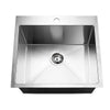 Cefito 53cm x 50cm Stainless Steel Kitchen Sink Under/Top/Flush Mount Silver Deals499