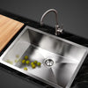 Cefito 60cm x 45cm Stainless Steel Kitchen Sink Under/Top/Flush Mount Silver Deals499