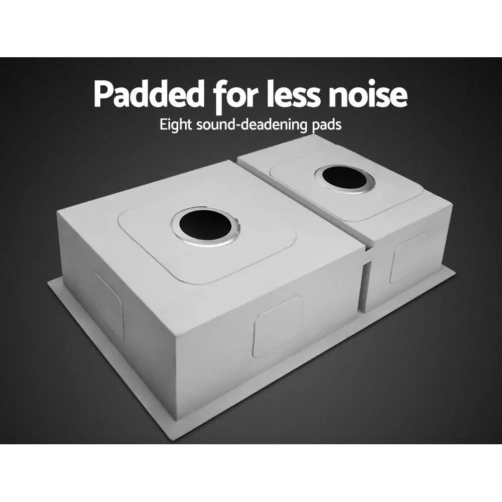 Cefito 71cm x 45cm Stainless Steel Kitchen Sink Under/Top/Flush Mount Silver Deals499