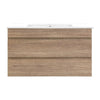 Cefito 900mm Bathroom Vanity Cabinet Wash Basin Unit Sink Storage Wall Mounted Oak White Deals499