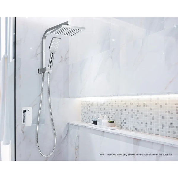 Cefito Bathroom Mixer Tap Faucet Rain Shower head Set Hot And Cold Diverter DIY Chrome Deals499