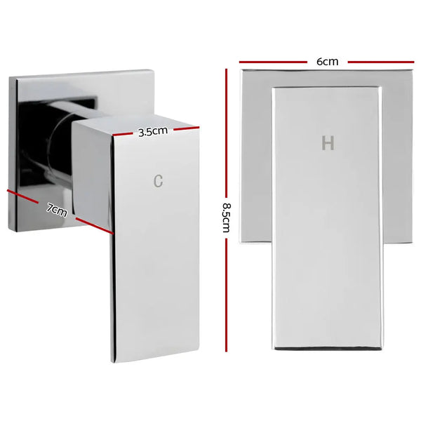 Cefito Bathroom Taps Faucet Rain Shower Head Set Hot And Cold Diverter DIY Chrome Deals499