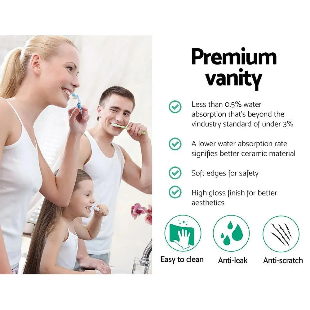 Cefito Ceramic Rectangle Sink Bowl - White Deals499