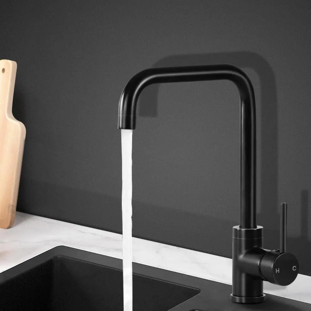 Cefito Mixer Kitchen Faucet Tap Swivel Spout WELS Black Deals499