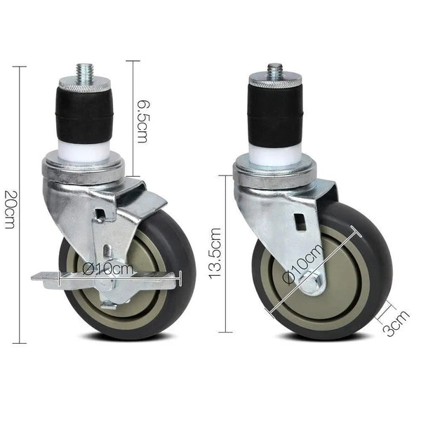 Cefito Set of 4 Swivel Castor Wheels Deals499