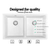 Cefito Stone Kitchen Sink 790X460MM Granite Under/Topmount Basin Double Bowl White Deals499