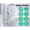 Cefito WELS 10'' Rain Shower Head Taps Round Handheld High Pressure Wall Chrome Deals499