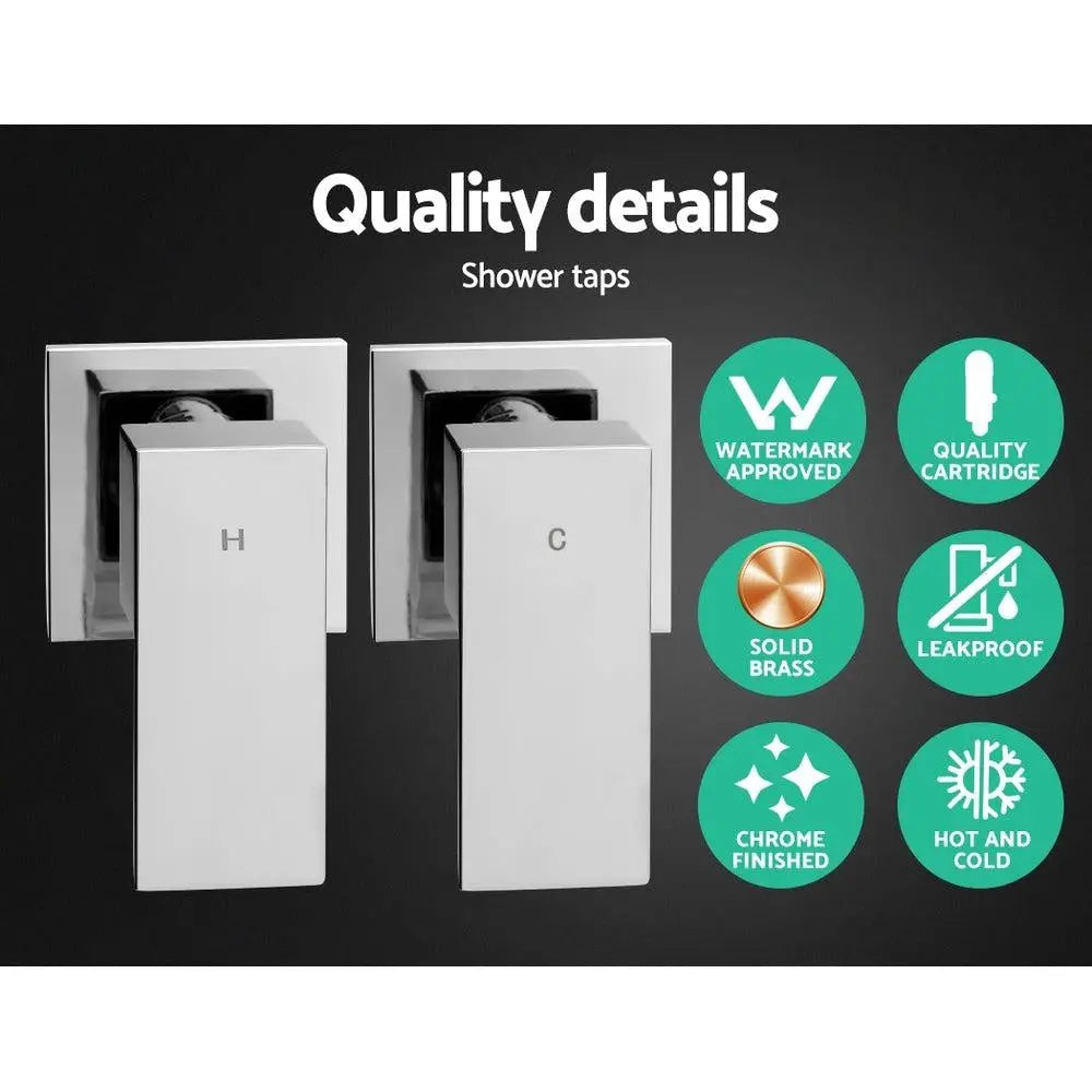 Cefito WELS 10'' Rain Shower Head Taps Round Handheld High Pressure Wall Chrome Deals499