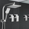 Cefito WELS 8'' Rain Shower Head Taps Square Handheld High Pressure Wall Chrome Deals499