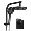 Cefito WELS 9'' Rain Shower Head Mixer Round Handheld High Pressure Wall Black Deals499