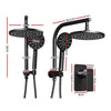 Cefito WELS 9'' Rain Shower Head Mixer Round Handheld High Pressure Wall Black Deals499