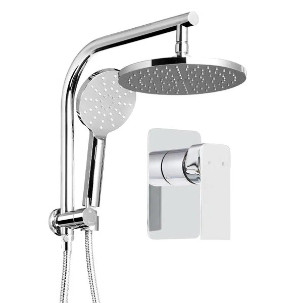 Cefito WELS 9'' Rain Shower Head Mixer Round Handheld High Pressure Wall Chrome Deals499