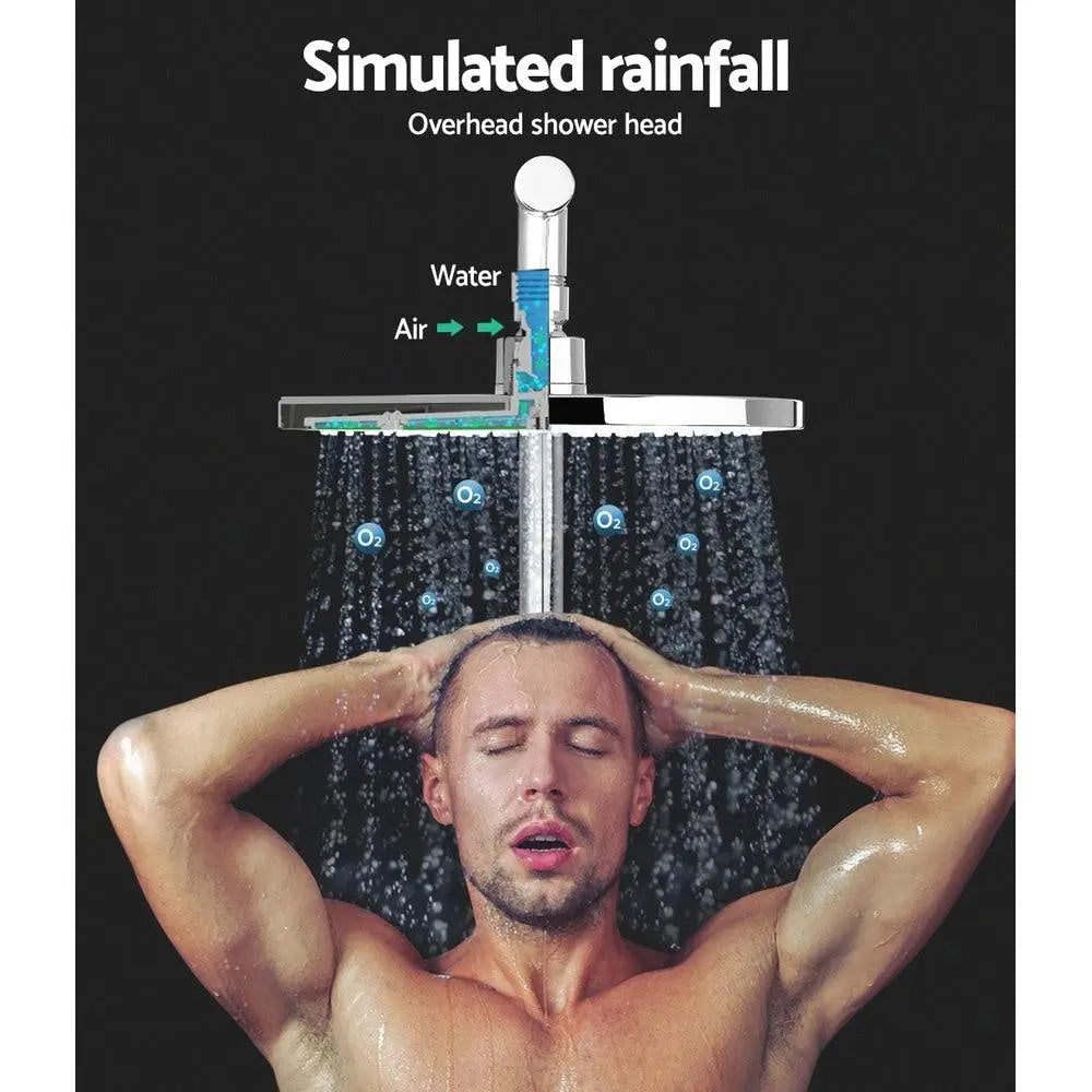 Cefito WELS 9'' Rain Shower Head Set Round Handheld High Pressure Wall Chrome Deals499