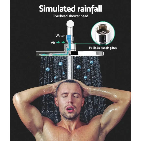 Cefito WELS 9'' Rain Shower Head Taps Round Handheld High Pressure Wall Chrome Deals499