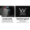 Cefito WELS Bathroom Tap Wall Square Black Basin Mixer Taps Vanity Brass Faucet Deals499