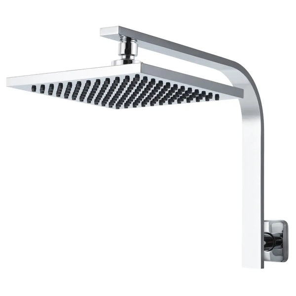 Cefito WElS 8'' Rain Shower Head Set Square High Pressure Wall Arm DIY Chrome Deals499