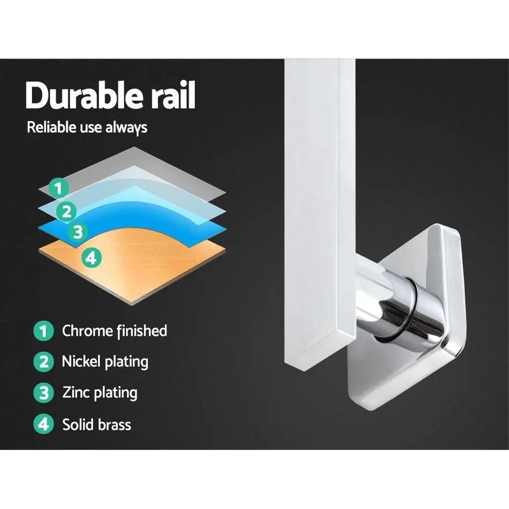 Cefito WElS 8'' Rain Shower Head Set Square High Pressure Wall Arm DIY Chrome Deals499