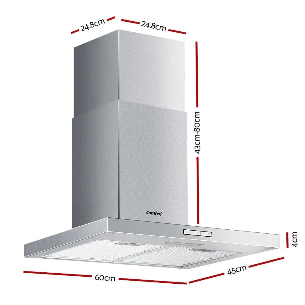 Comfee Rangehood 600mm 60cm Range Hood Stainless Steel Kitchen Canopy LED Light Deals499
