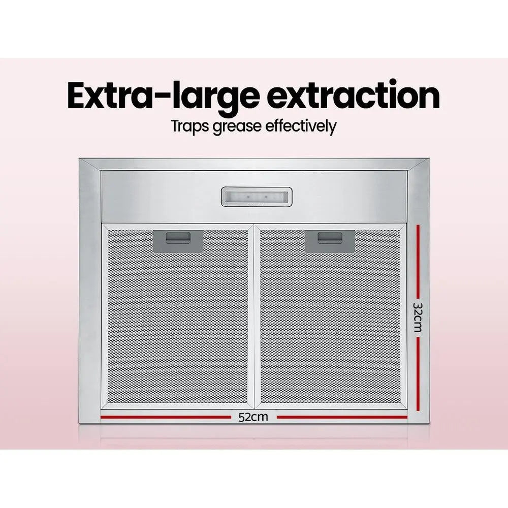 Comfee Rangehood 600mm 60cm Range Hood Stainless Steel Kitchen Canopy LED Light Deals499