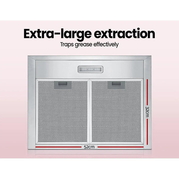 Comfee Rangehood 600mm 60cm Range Hood Stainless Steel Kitchen Canopy LED Light Deals499