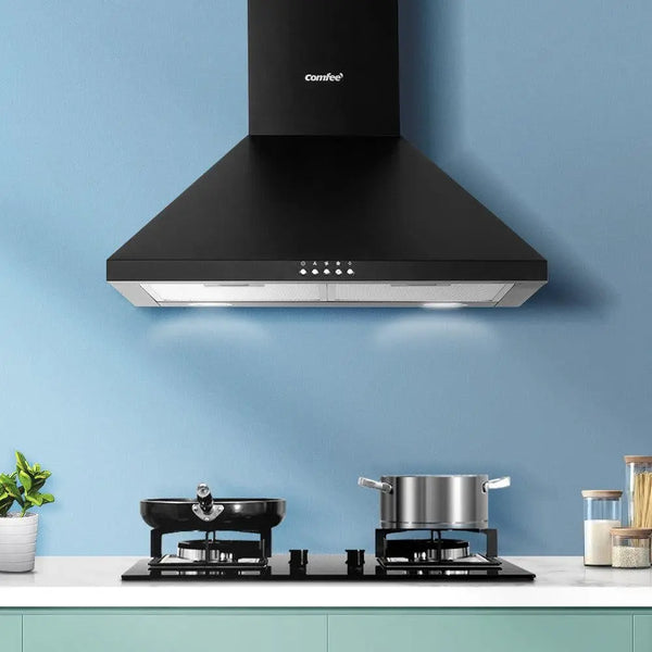 Comfee Rangehood 600mm Range Hood Home Kitchen Wall Mount Canopy 60cm Black Deals499