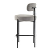 Contemporary Grey Boucle Elsa Low Bar Stools from Deals499 at Deals499