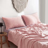 Cosy Club Cotton Sheet Set Bed Sheets Set Single Cover Pillow Case Pink Purple Deals499