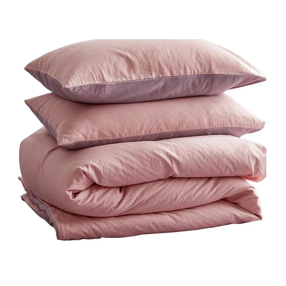 Cosy Club Duvet Cover Quilt Set Doona Cover Pillow Case Candy Floss DOUBLE Deals499