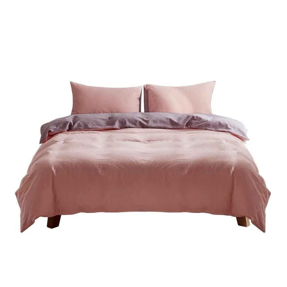 Cosy Club Duvet Cover Quilt Set Doona Cover Pillow Case Candy Floss DOUBLE Deals499