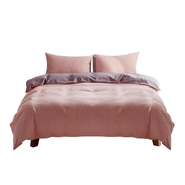 Cosy Club Duvet Cover Quilt Set Doona Cover Pillow Case Candy Floss DOUBLE Deals499