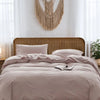 Cosy Club Duvet Cover Quilt Set Flat Cover Pillow Case Essential Purple Single Deals499