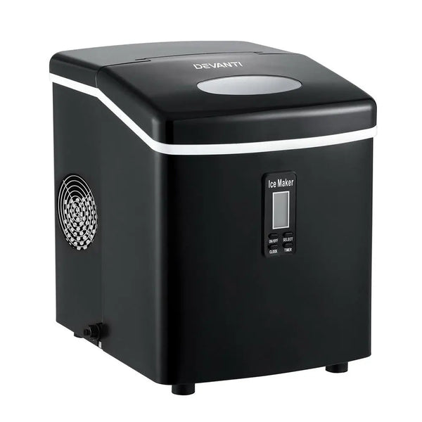 DEVANTI 3.2L Portable Ice Cube Maker Machine Benchtop Counter Black Deals499