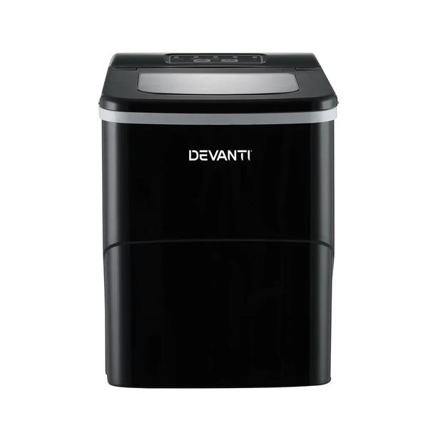 DEVANTi Portable Ice Cube Maker Machine 2L Home Bar Benchtop Easy Quick Black Deals499