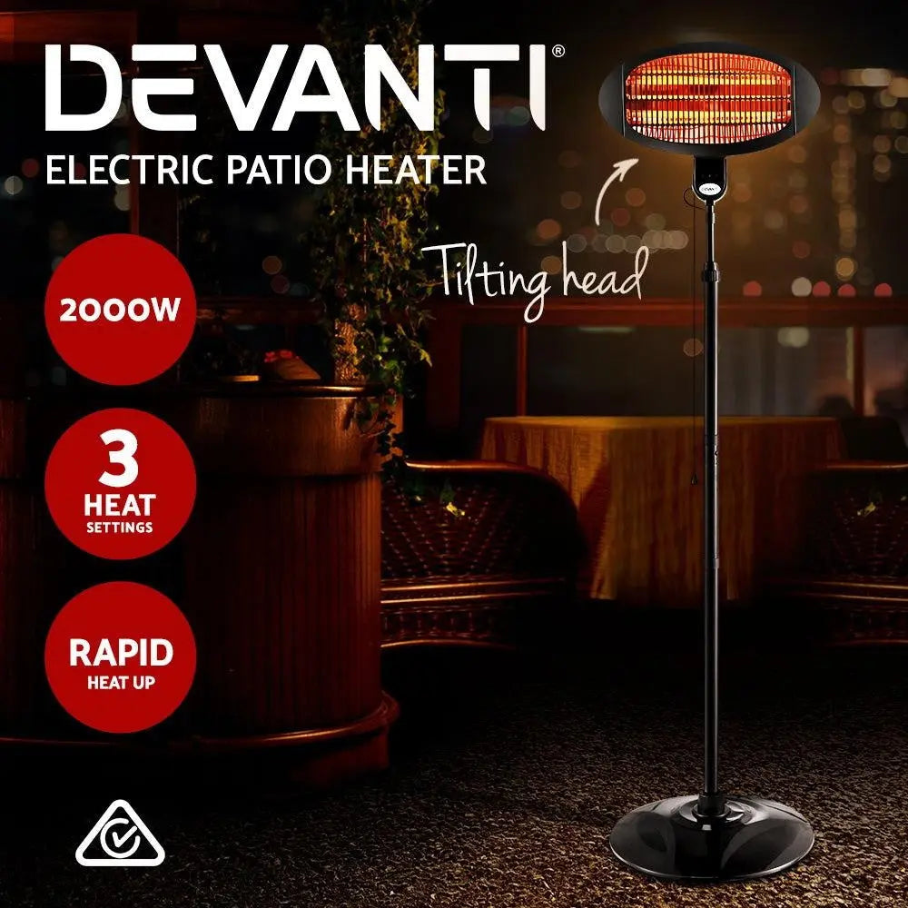 Devanti 2000w Electric Portable Patio Strip Heater Deals499
