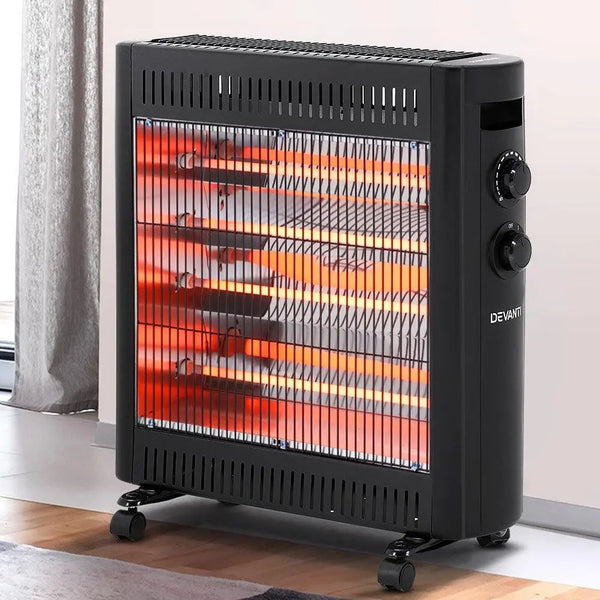 Devanti 2200W Infrared Radiant Heater Portable Electric Convection Heating Panel Deals499