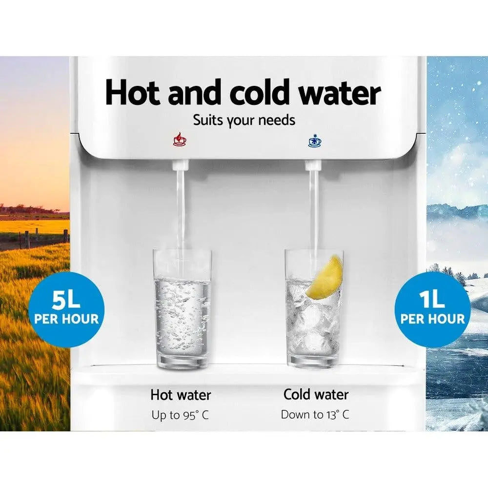 Devanti 22L Water Cooler Dispenser Hot Cold Taps Purifier Filter Replacement Deals499