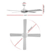 Devanti 52'' Ceiling Fan w/Remote - White Deals499