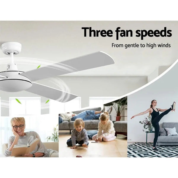 Devanti 52'' Ceiling Fan w/Remote - White Deals499