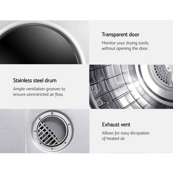Devanti 5kg Vented Tumble Dryer - White Deals499