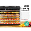 Devanti 6 Tray Food Dehydrators Commercial Beef Jerky Maker Fruit Dryer Black Deals499