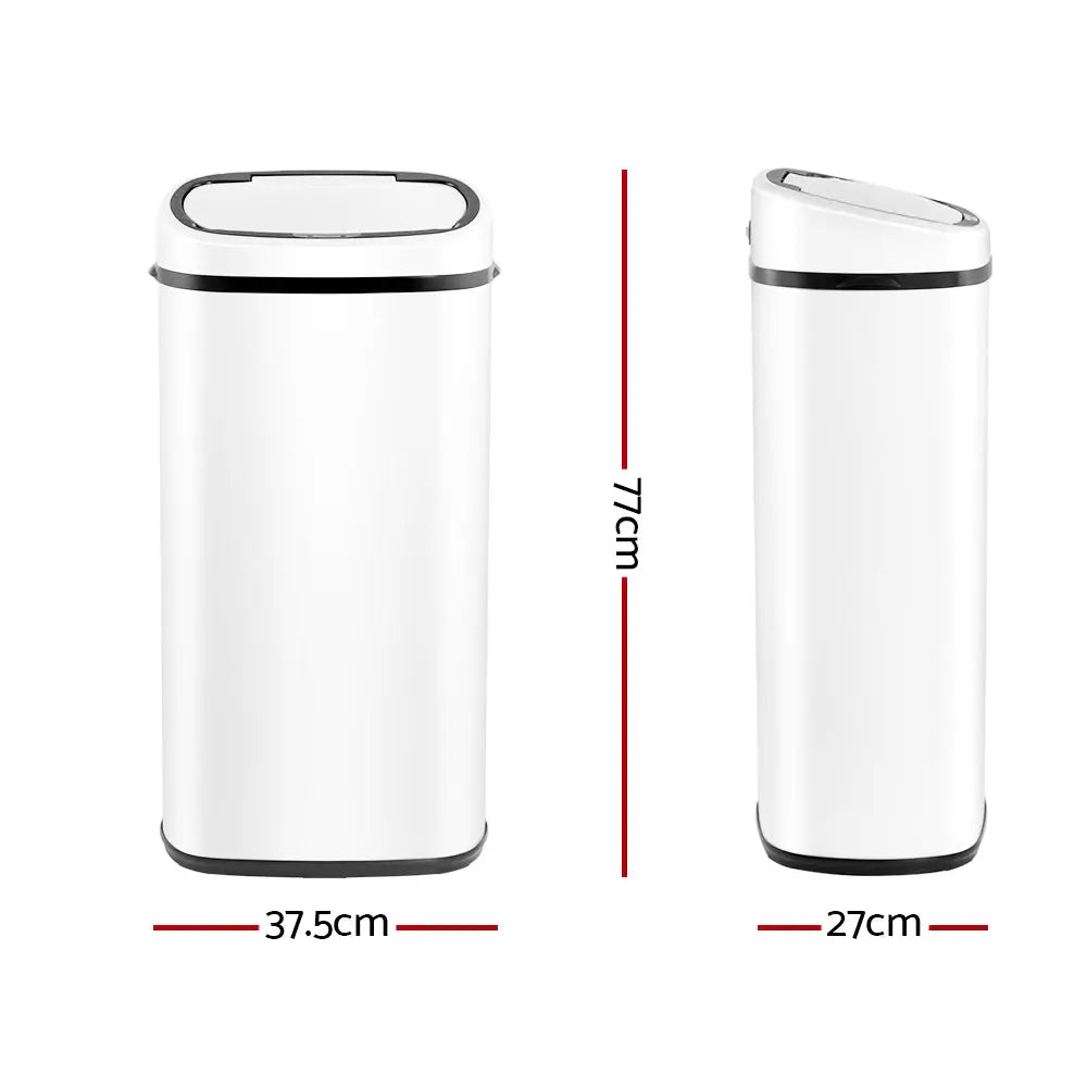 Devanti 68L Sensor Bin White Deals499
