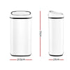 Devanti 68L Sensor Bin White Deals499