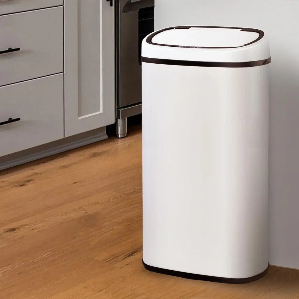 Devanti 68L Sensor Bin White Deals499