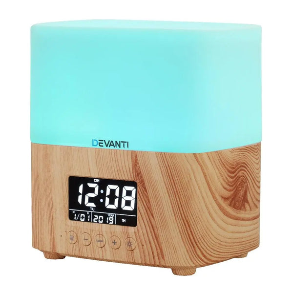 Devanti Aroma Diffuser Aromatherapy Humidifier Essential Oil Clock Deals499
