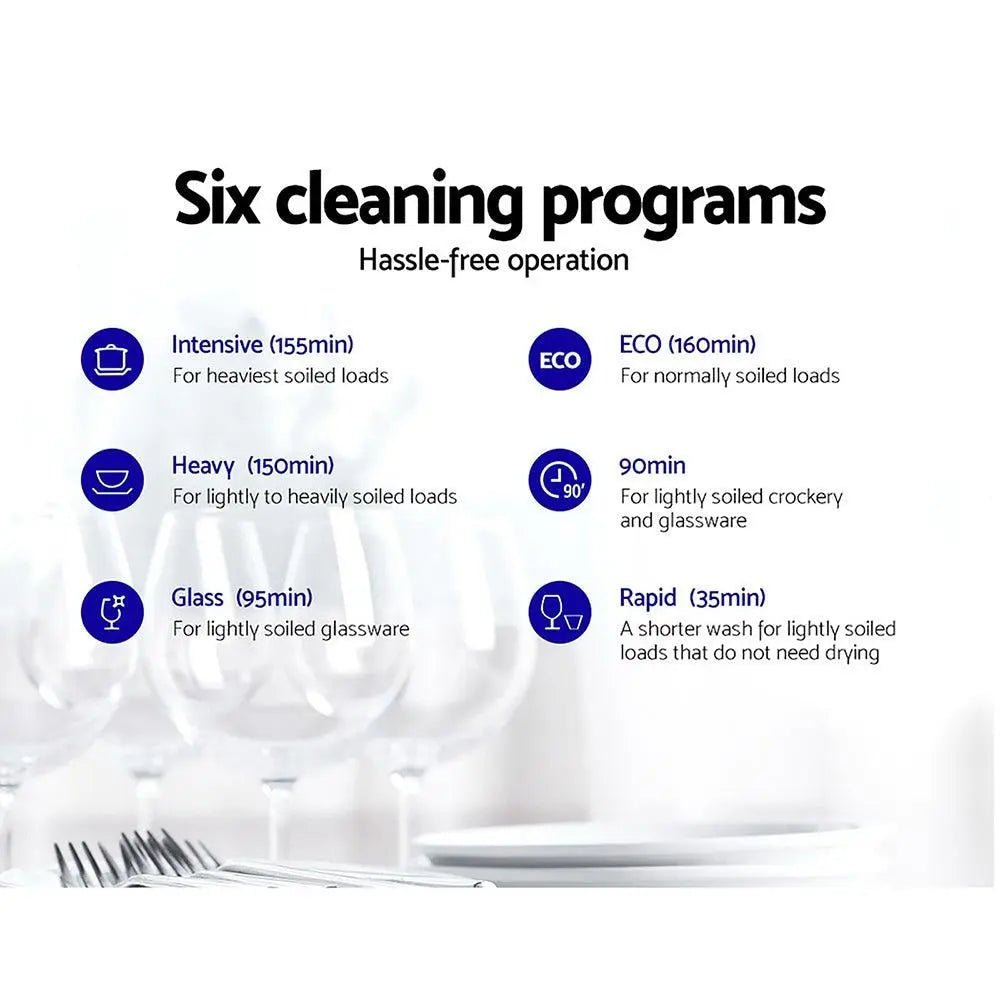 Devanti Benchtop Dishwasher Counter Bench Top Freestanding Dish Washer 8 Place Deals499