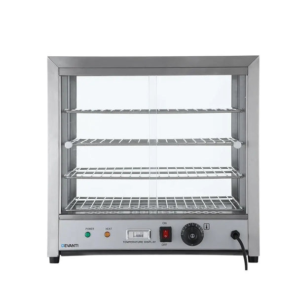 Devanti Commercial Food Warmer Pie Hot Display Showcase Cabinet Stainless Steel Deals499