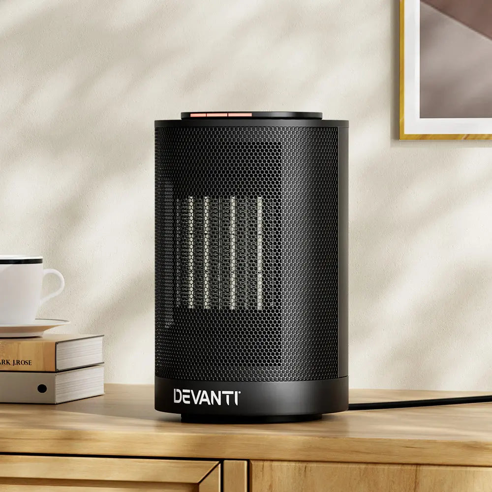 Devanti Electric Fan Heater Portable Ceramic Standing Room Office Heaters 1200W Deals499