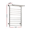 Devanti Electric Heated Towel Rail Warmer Heater Rails Rack Wall Mounted 14 Bar Deals499