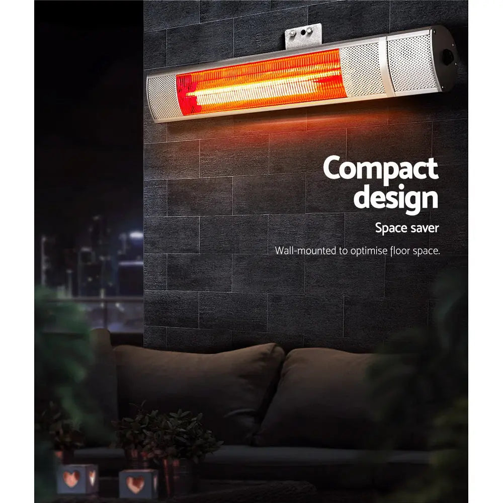 Devanti Electric Infrared Strip Heater Radiant Heaters Reamote control 2000W from Deals499 at Deals499