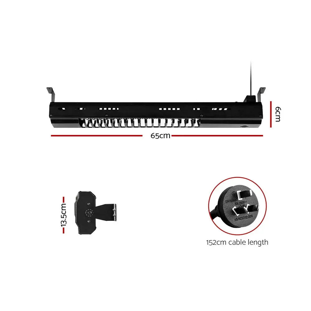Devanti Electric Strip Heater Infrared Radiant Heaters Reamote control 2000W from Deals499 at Deals499